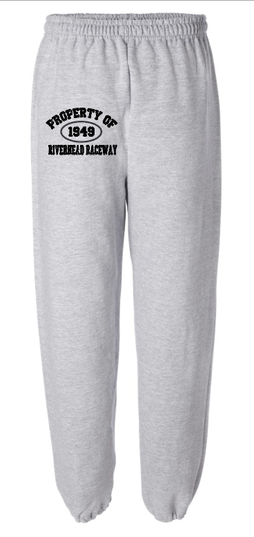 Property of Riverhead Raceway Sweatpants - Gray