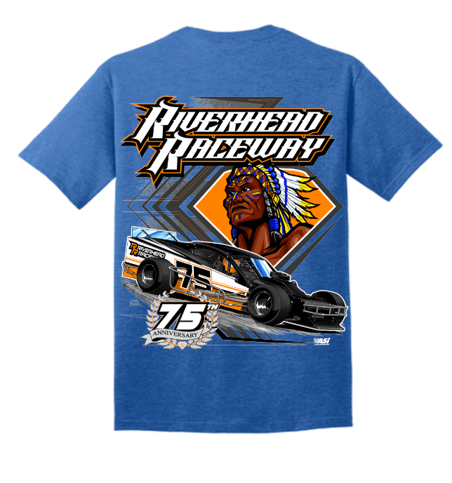 75 Ann. Indian Kid Blue T shirt