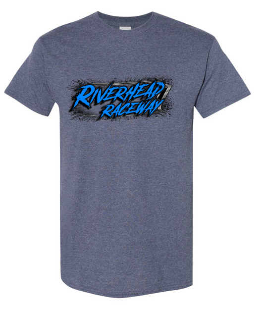 Riverhead Raceway "Monster Trucks & Busses" Youth T-shirt - Heather Navy