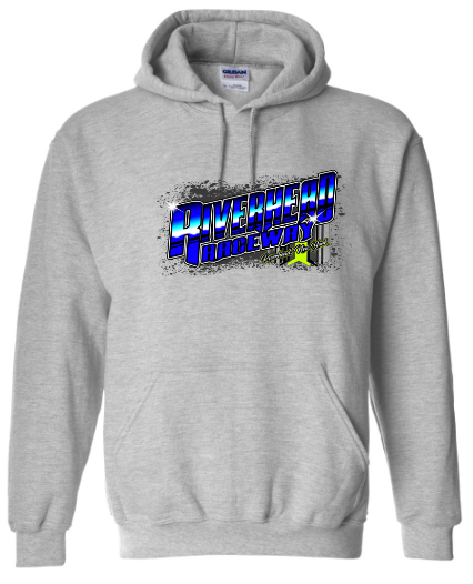 Riverhead Raceway "Saturday Night"  Hooded Sweatshirt - Gray