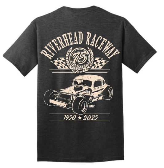 75th Vintage Black T shirt